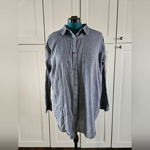 Eileen Fisher Charcoal Button-Down Shirt